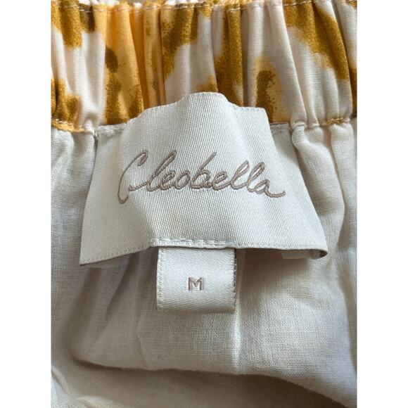 Cleobella Sadie Dress Watercolor Ikat Print Puff Sleeves Size Medium - Picture 8 of 10